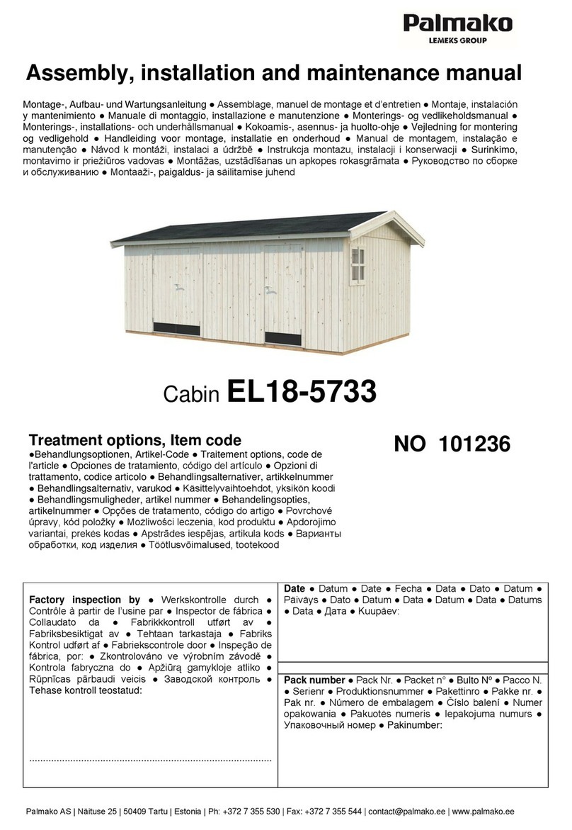 Lemeks Palmako Olaf EL18-5733 Assembly, installation and maintenance manual Lemeks Palmako Olaf EL18-5733 Assembly, installation and maintenance manual
