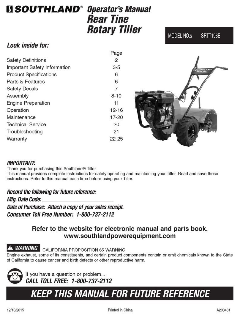 Southland S-RTT-196-E Operator's manual Southland S-RTT-196-E Operator's manual