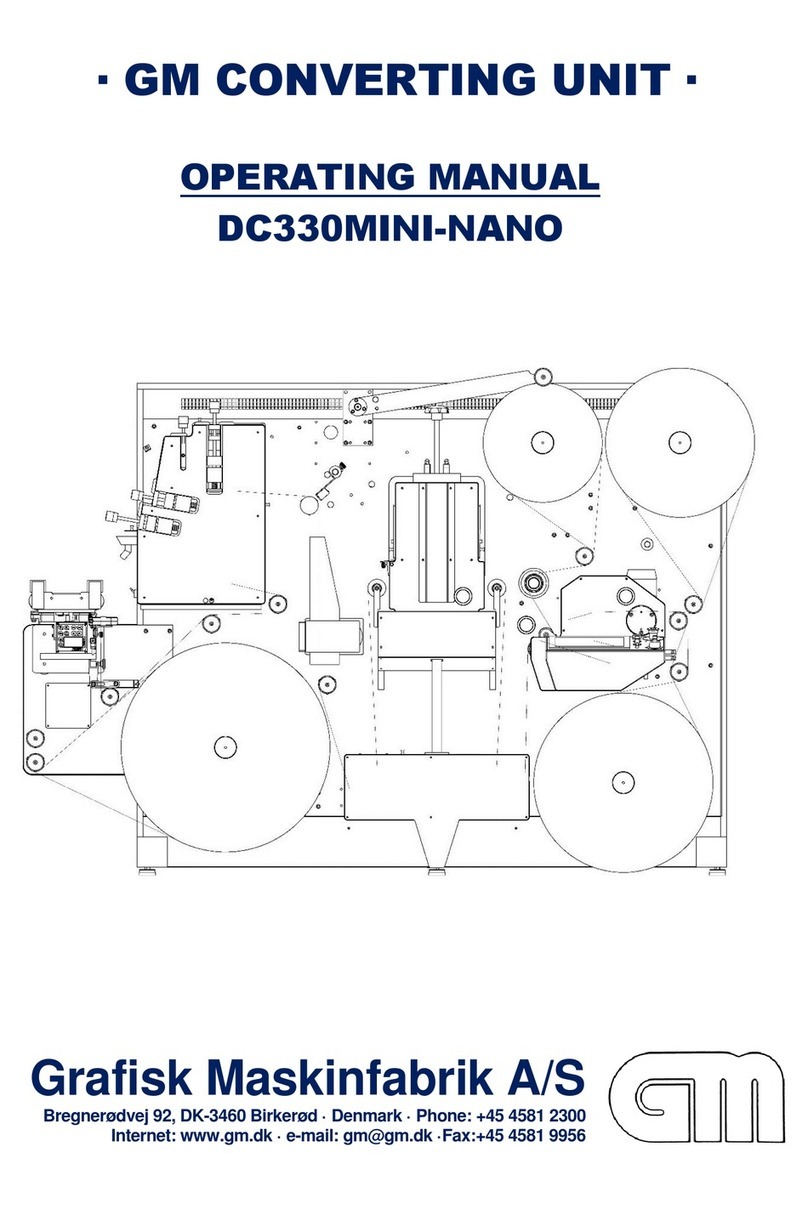 Grafisk Maskinfabrik DC330mini operating manual