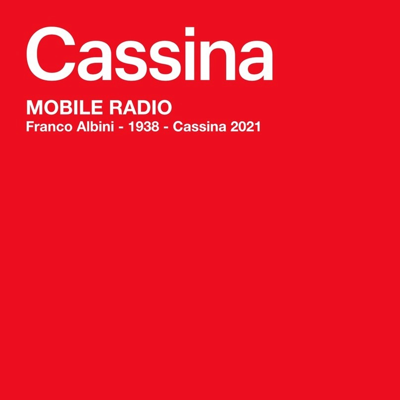 Cassina MOBILE RADIO user manual