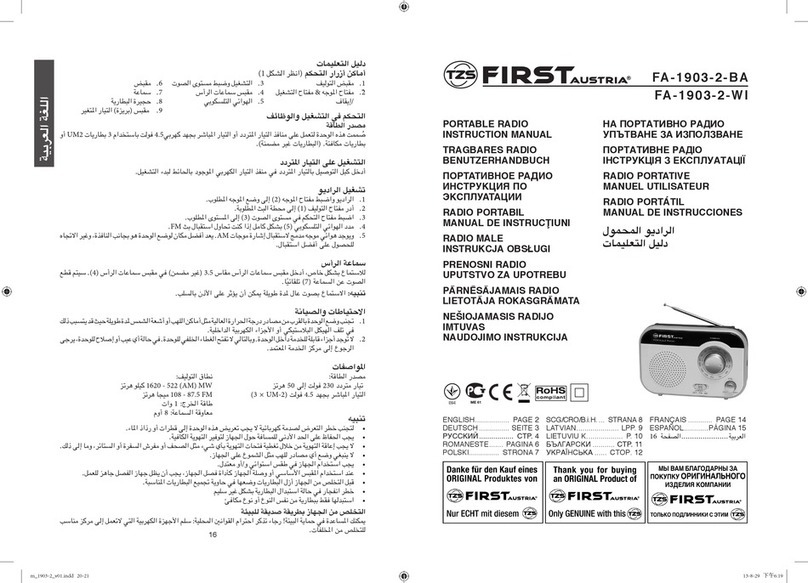TZS First AUSTRIA FA-1903-2-BA instruction manual