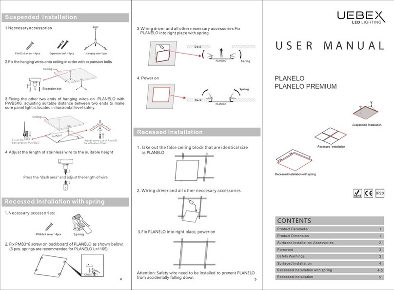 UEBEX PLANELO user manual