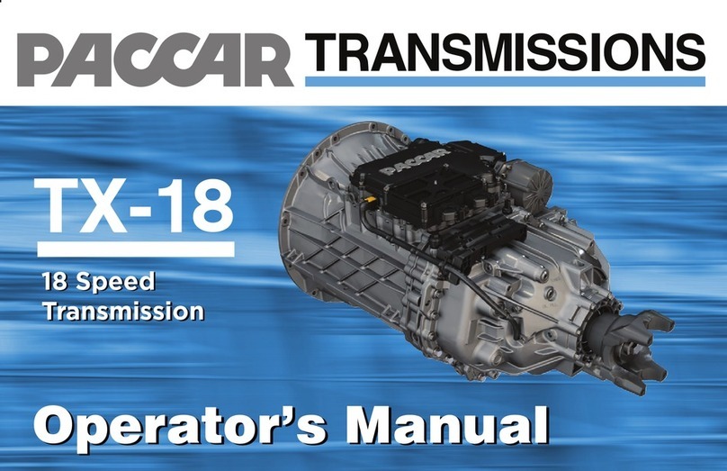 Paccar TX-18 Operator's manual