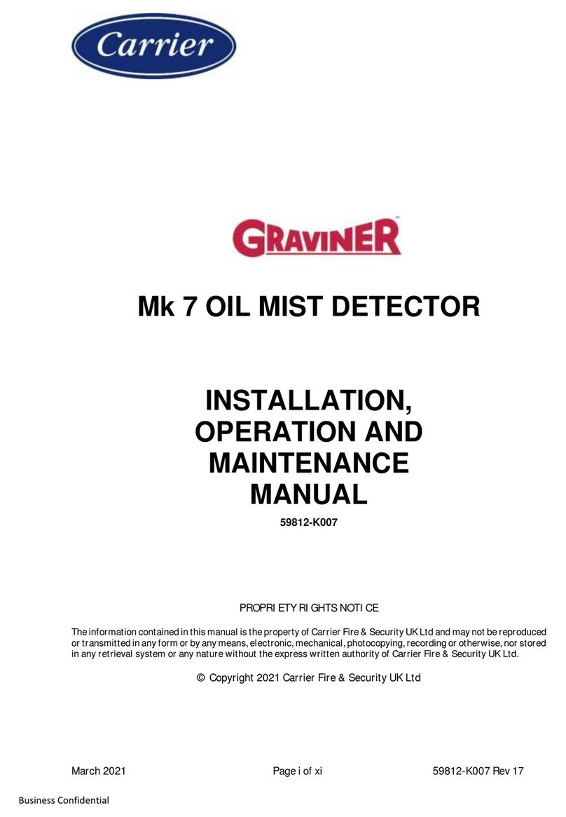 Carrier Graviner Mk7 User manual