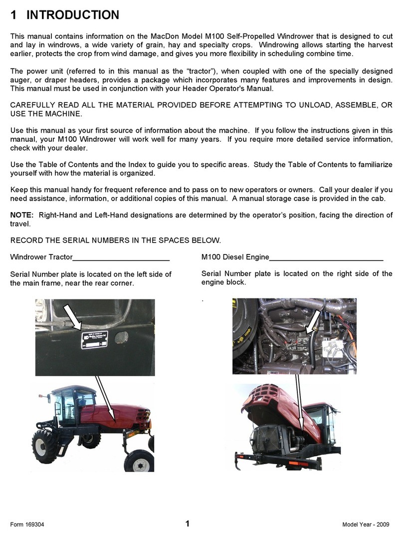 MacDon M100 2009 User manual