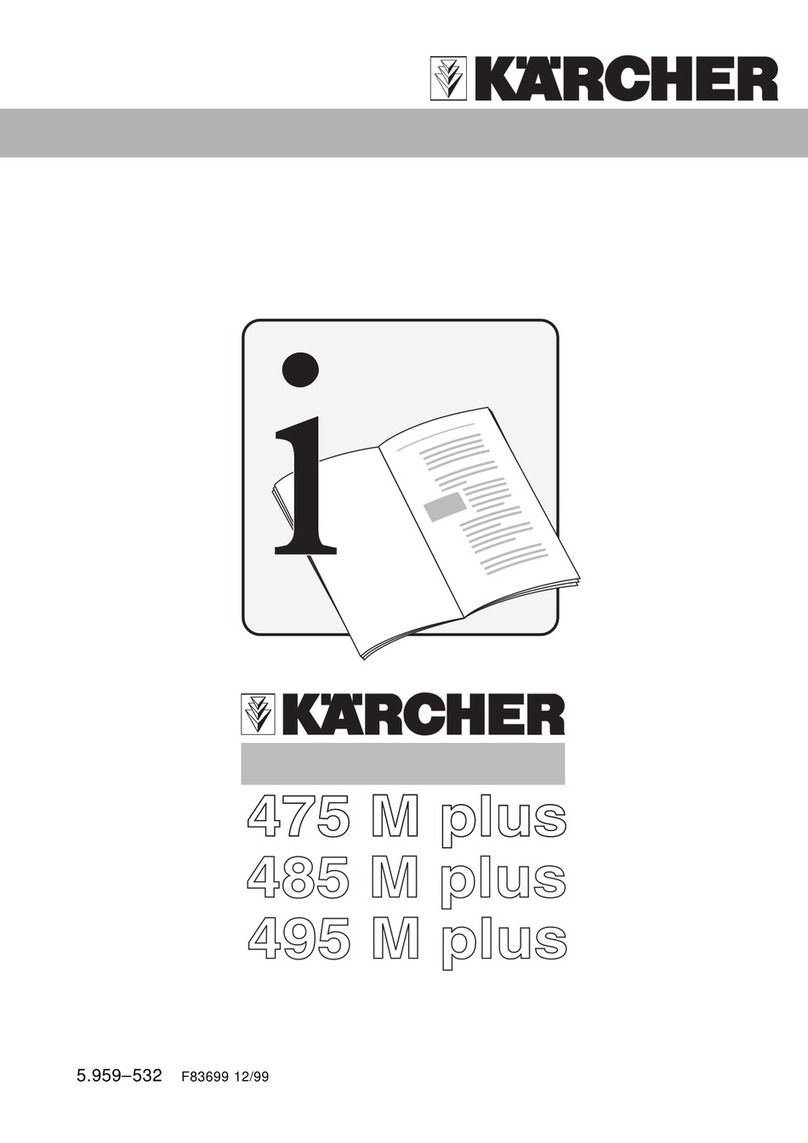 Kärcher 475 M plus User manual