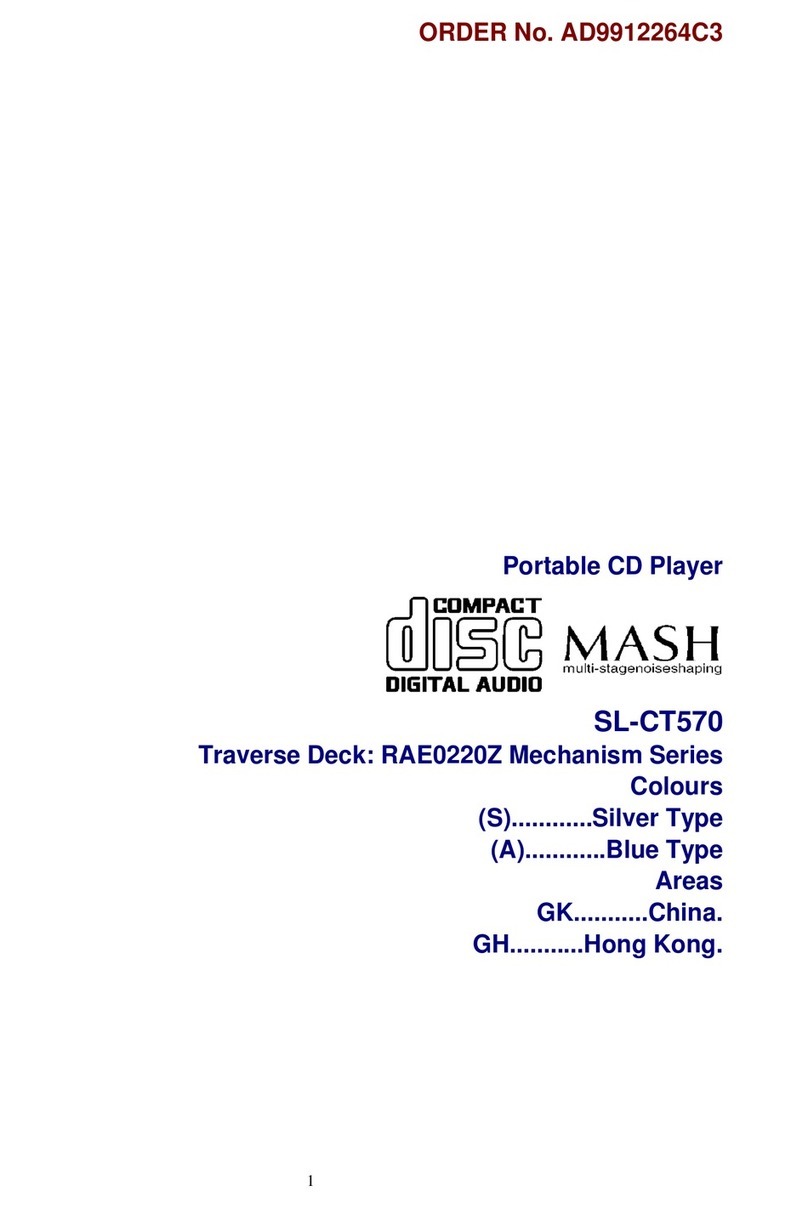 Panasonic SLCT570 - PORT. CD PLAYER User manual