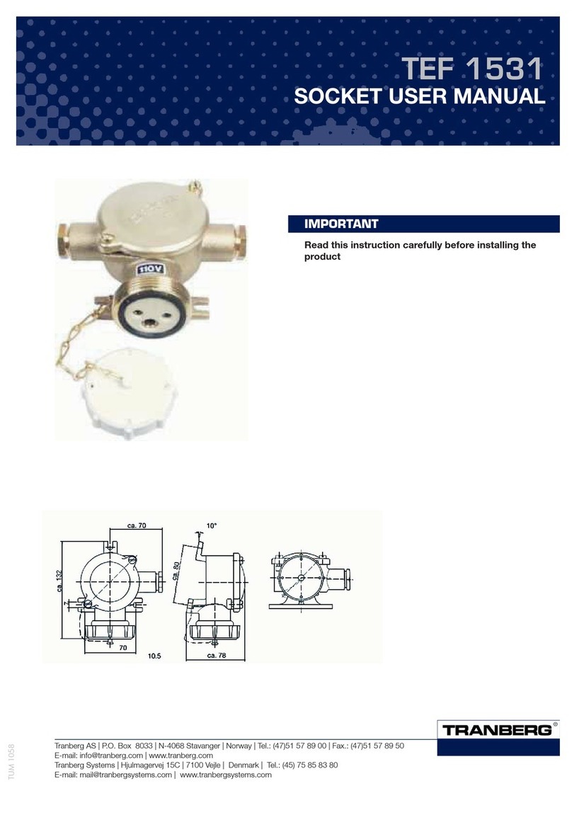 Tranberg TEF 1531 user manual