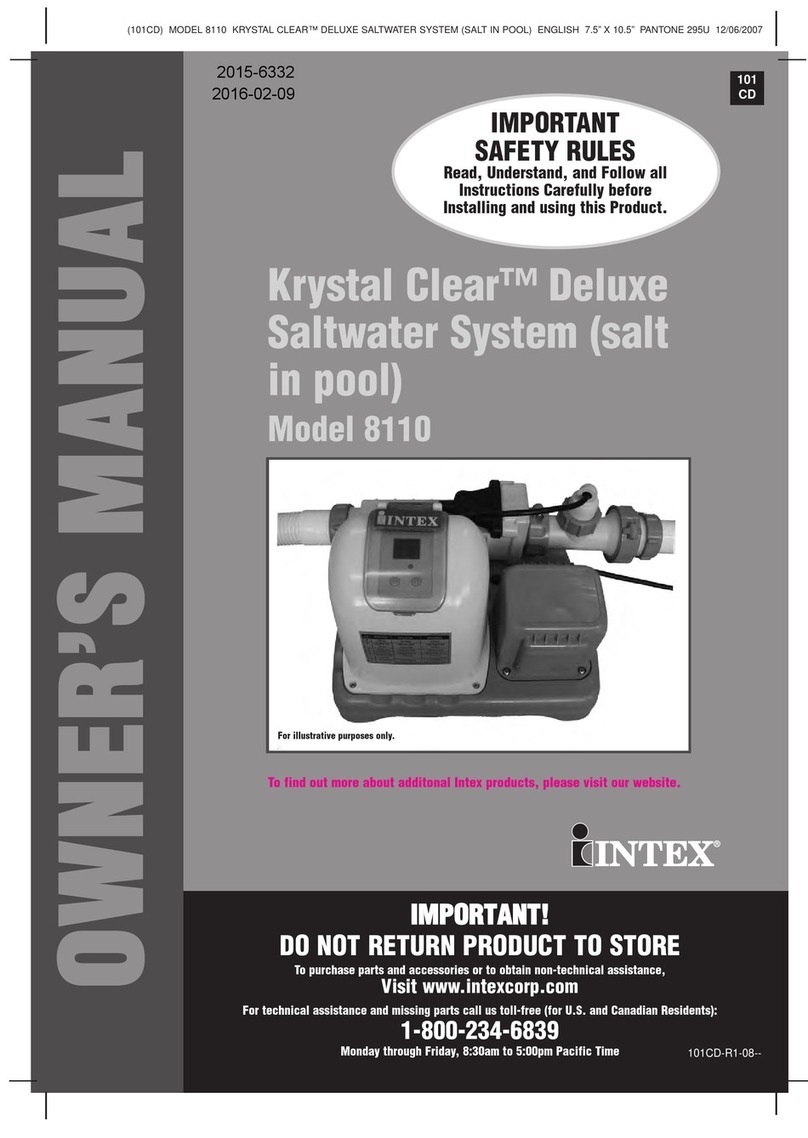 Intex Krystal Clear 8110 User manual