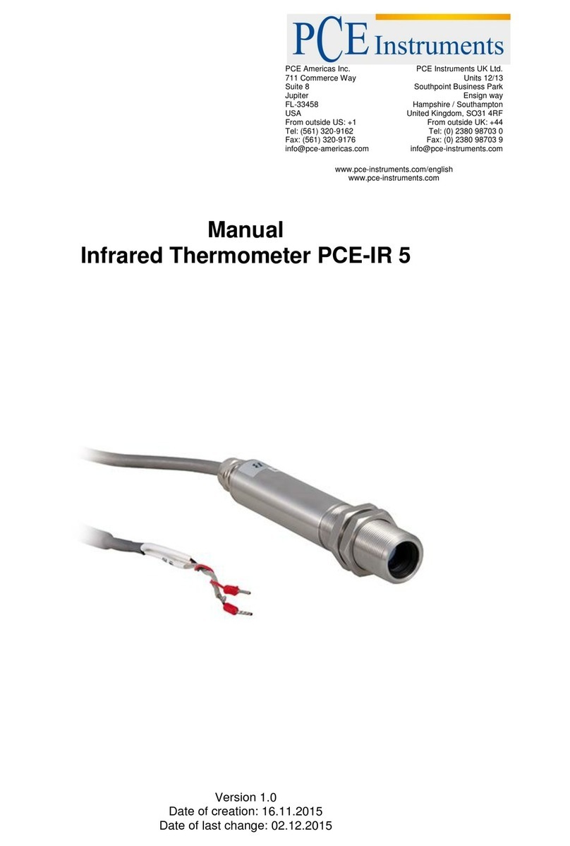 PCE Instruments PCE-IR 5 User manual