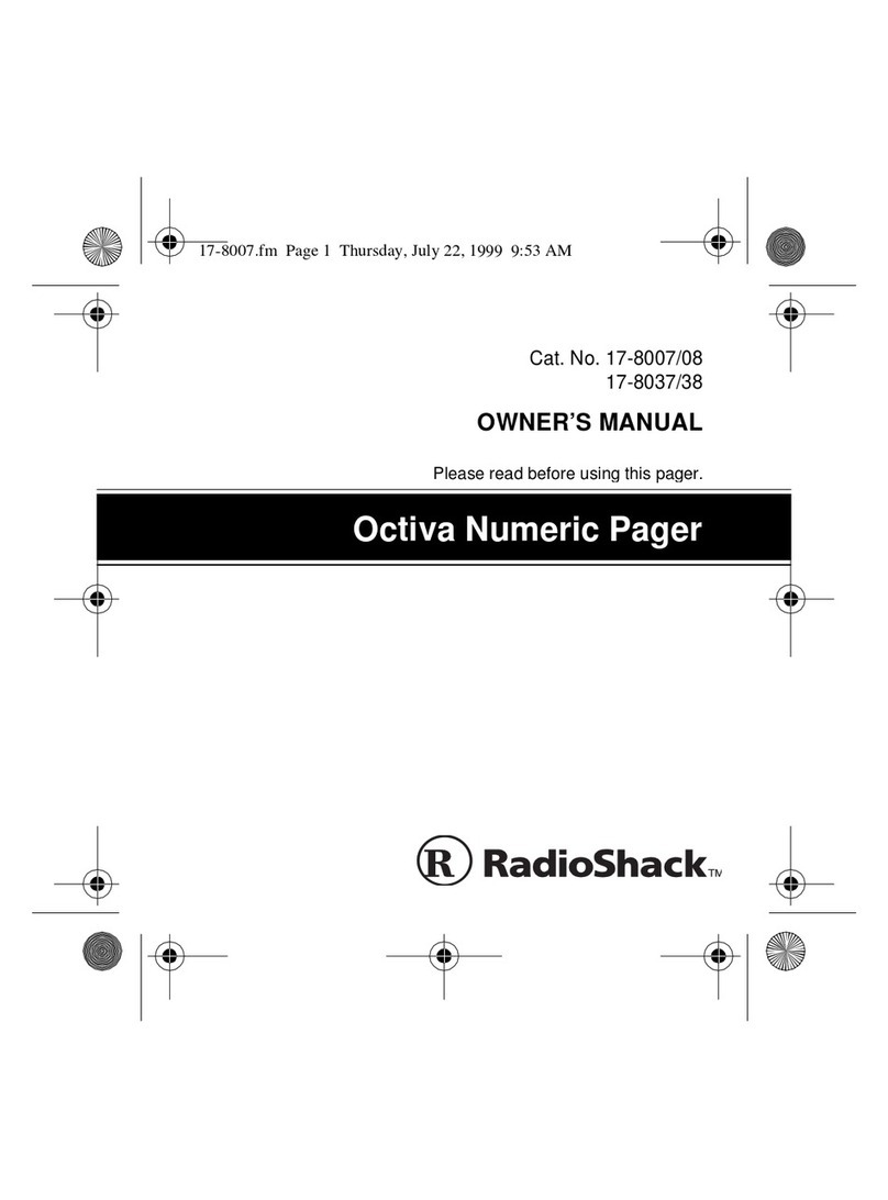 Radio Shack 17-8007/08 User manual
