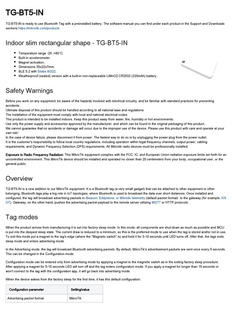 MikroTik TG-BT5-IN manual MikroTik TG-BT5-IN manual