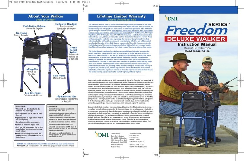 DMI Freedom Series instruction manual