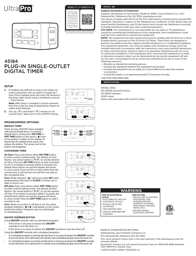 UltraPro 45184 manual