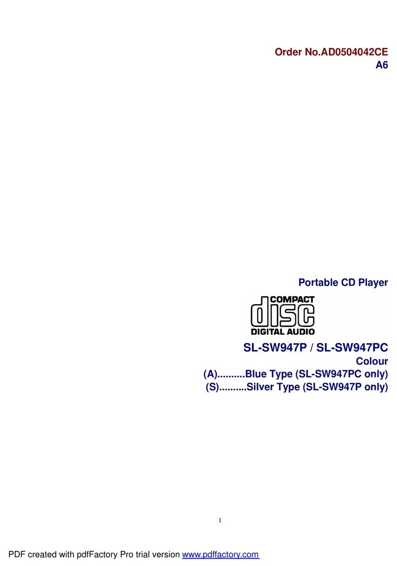 Panasonic SL-SW947P User manual