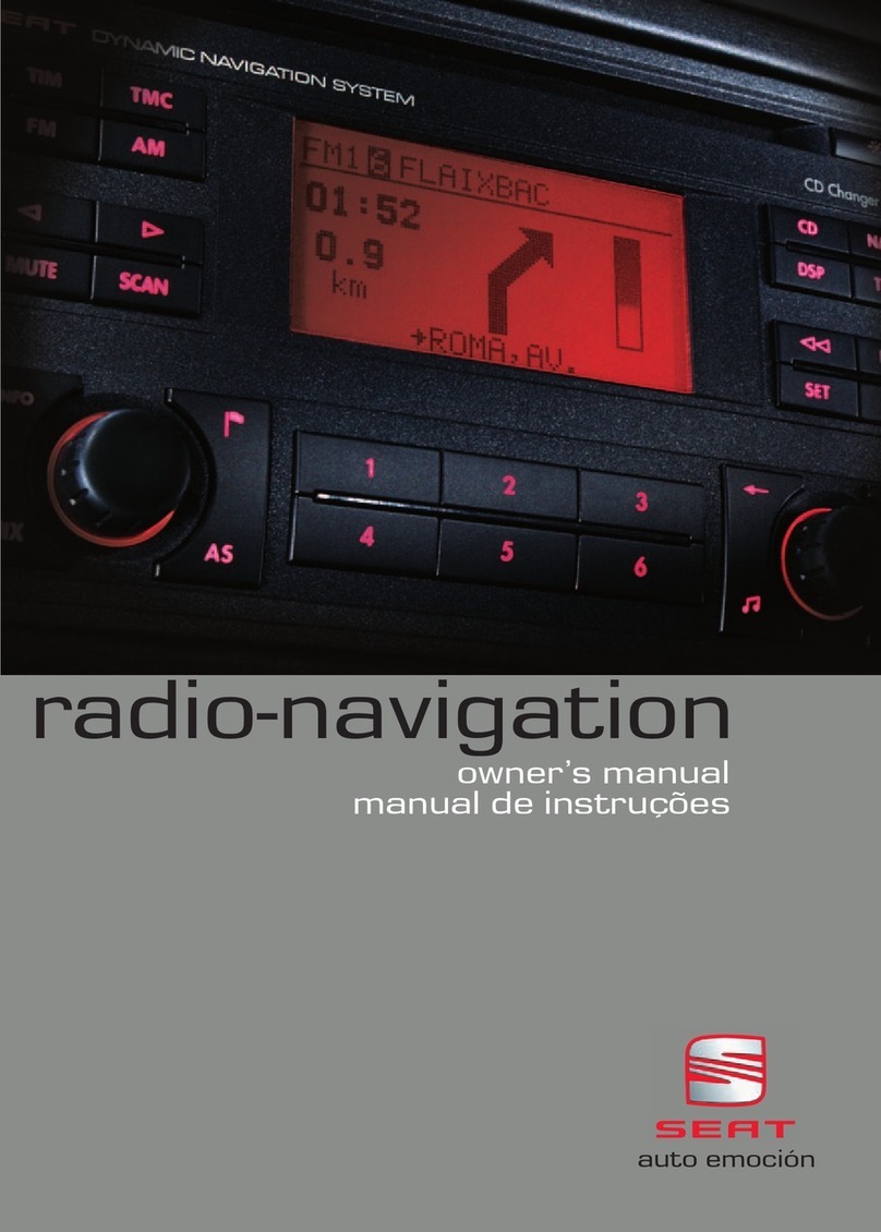 Seat Radio-Navigation owner's manual