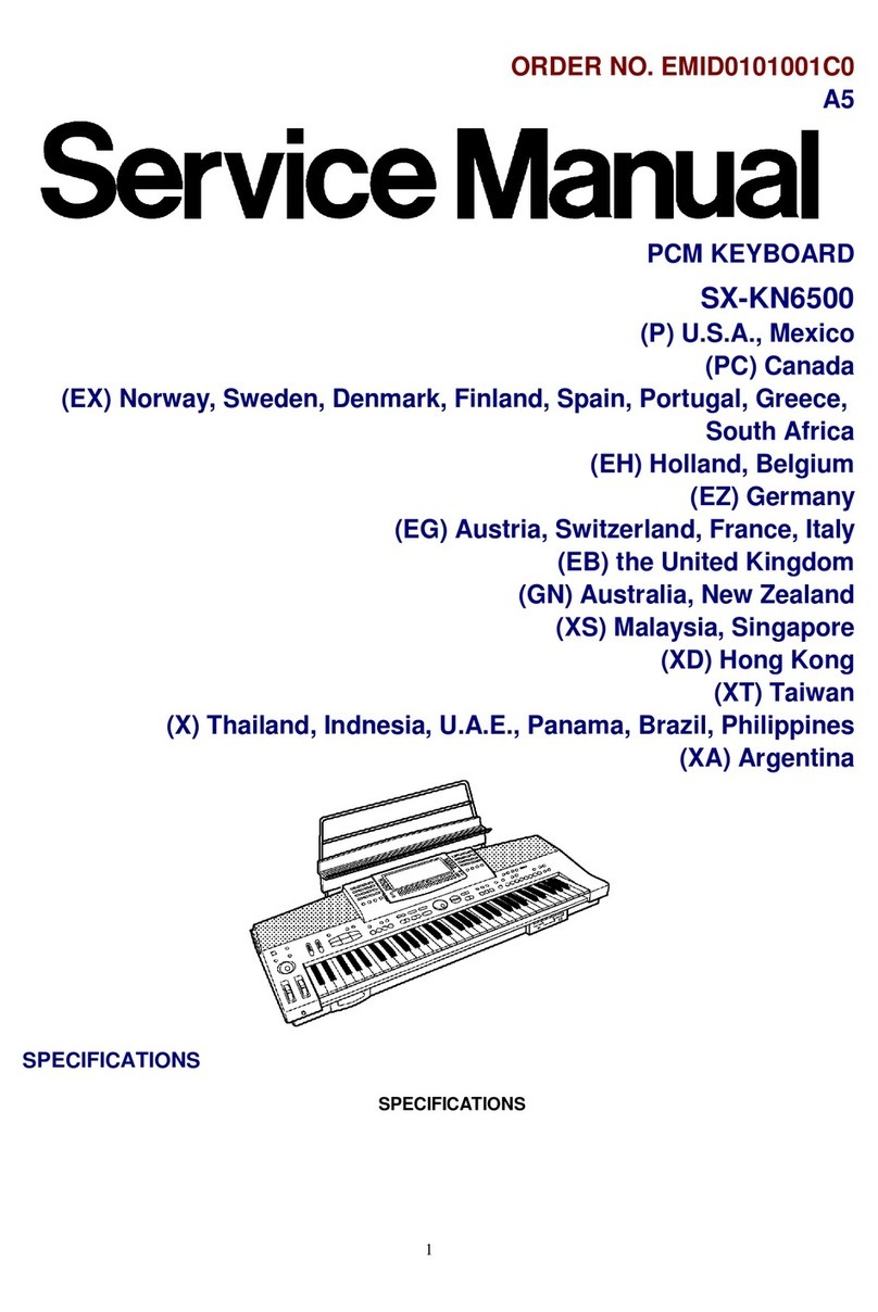 Technics SX-KN6500 User manual