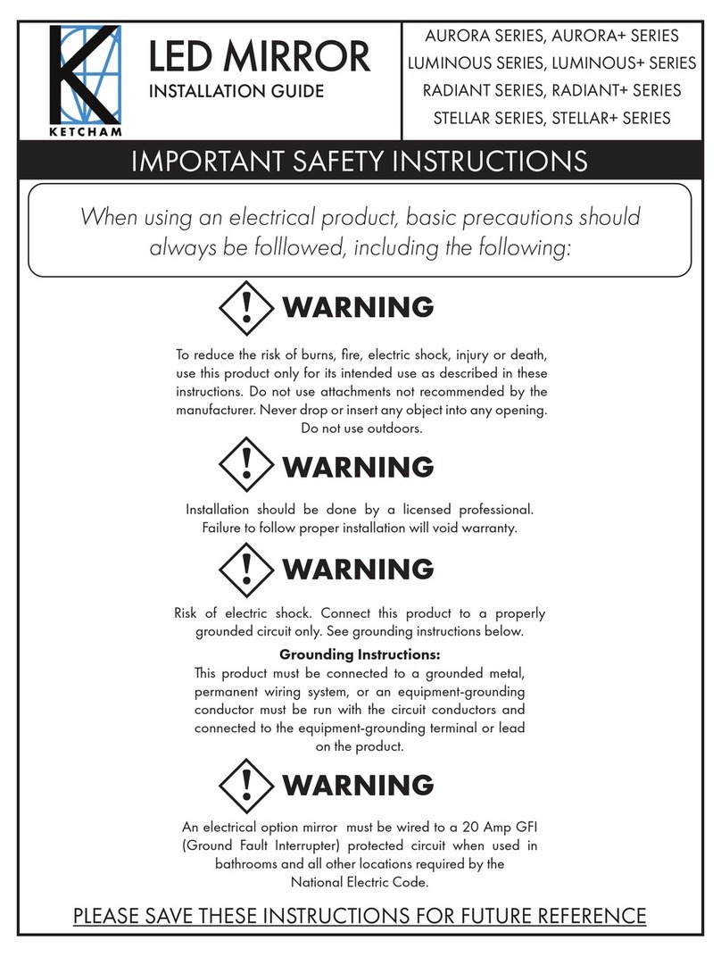 KETCHAM AURORA Series installation guide KETCHAM AURORA Series installation guide