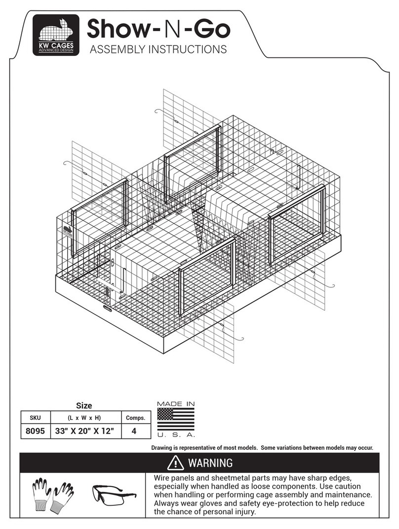 KW Cages Show-N-Go 8095 Assembly instructions KW Cages Show-N-Go 8095 Assembly instructions