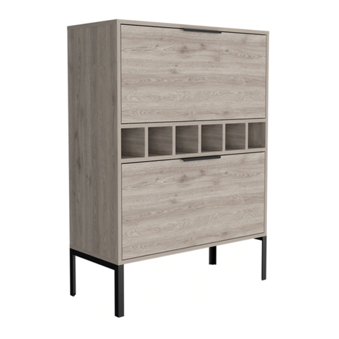 TUHOME Furniture LYRATA BAR CABINET Assembly instructions