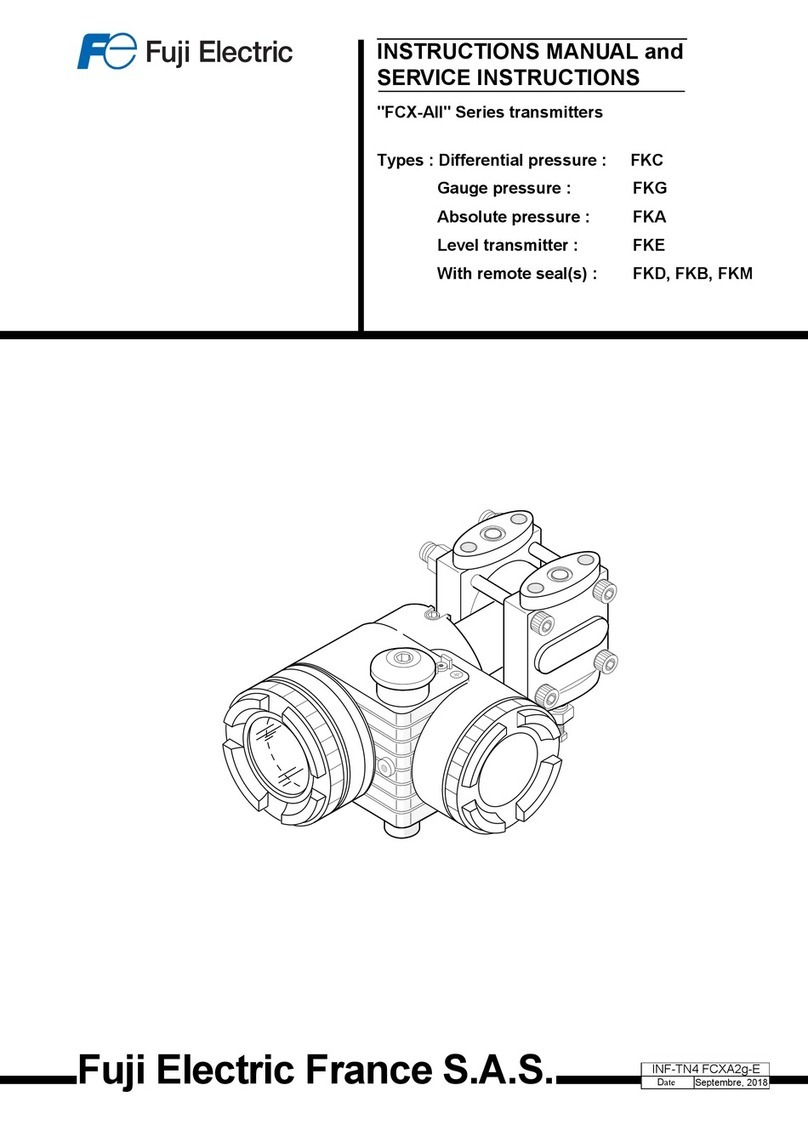Fuji Electric FCX-AII Series INSTRUCTIONS MANUAL AND SERVICE INSTRUCTIONS