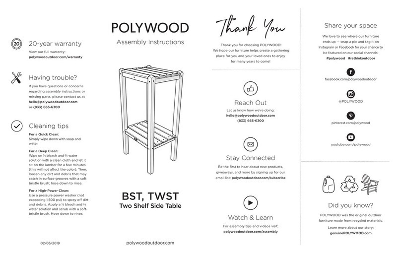 Polywood BST Assembly instructions