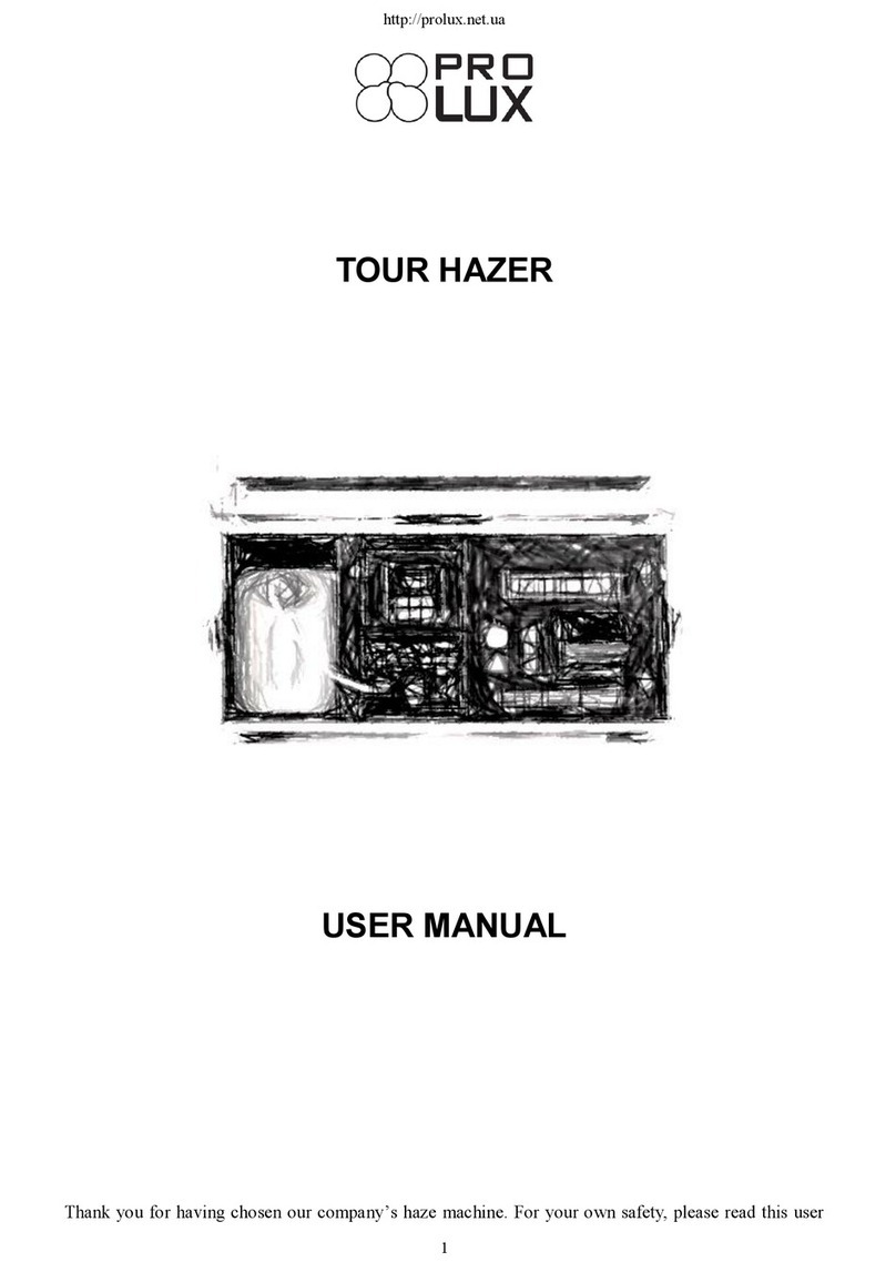 Prolux TOUR HAZER user manual