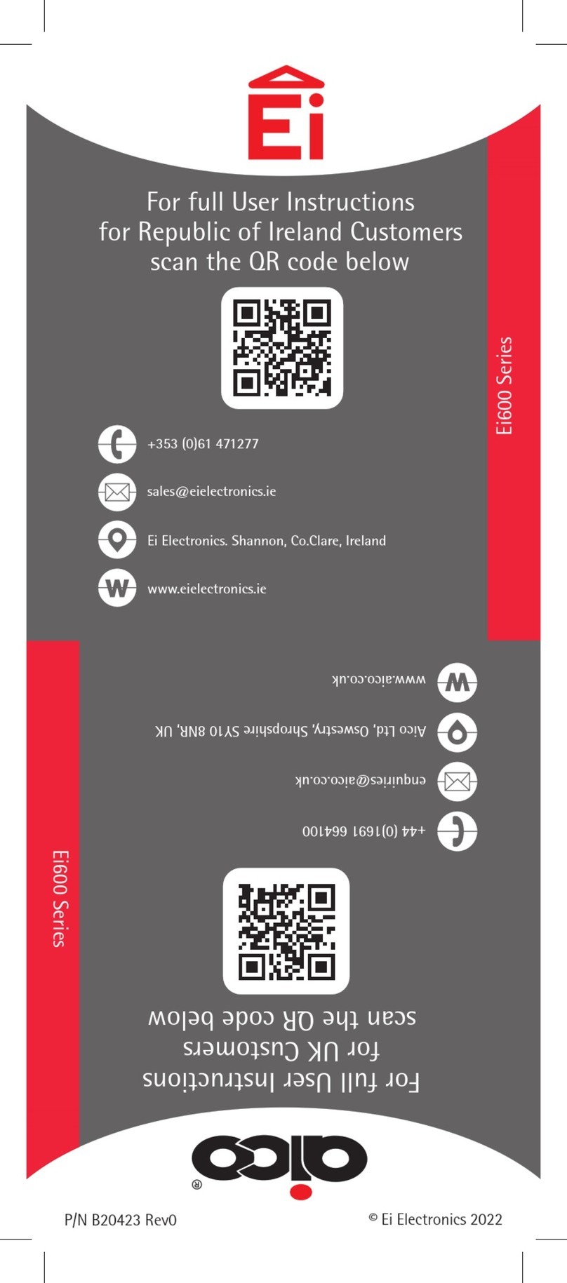 Aico Ei600 Series User manual