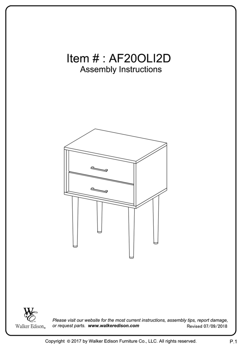 Walker Edison AF20OLI2D User manual Walker Edison AF20OLI2D User manual
