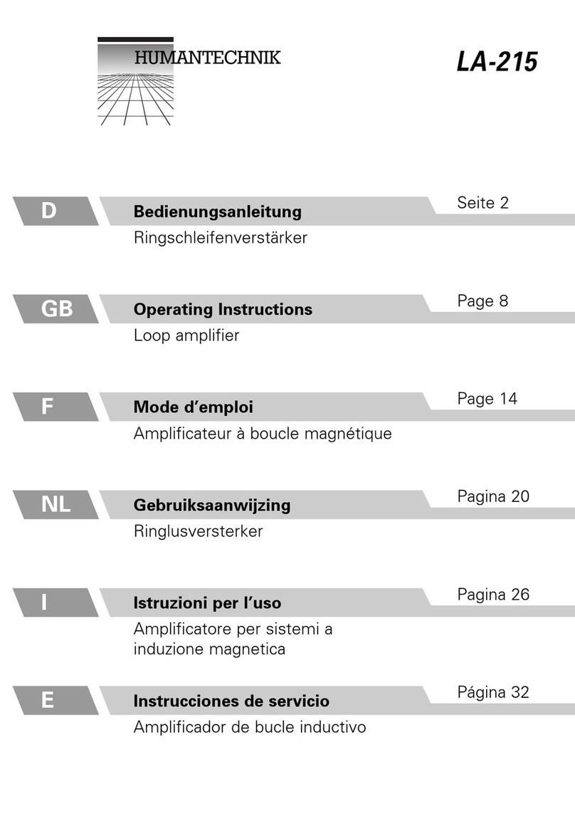 HumanTechnik LA-215 operating instructions