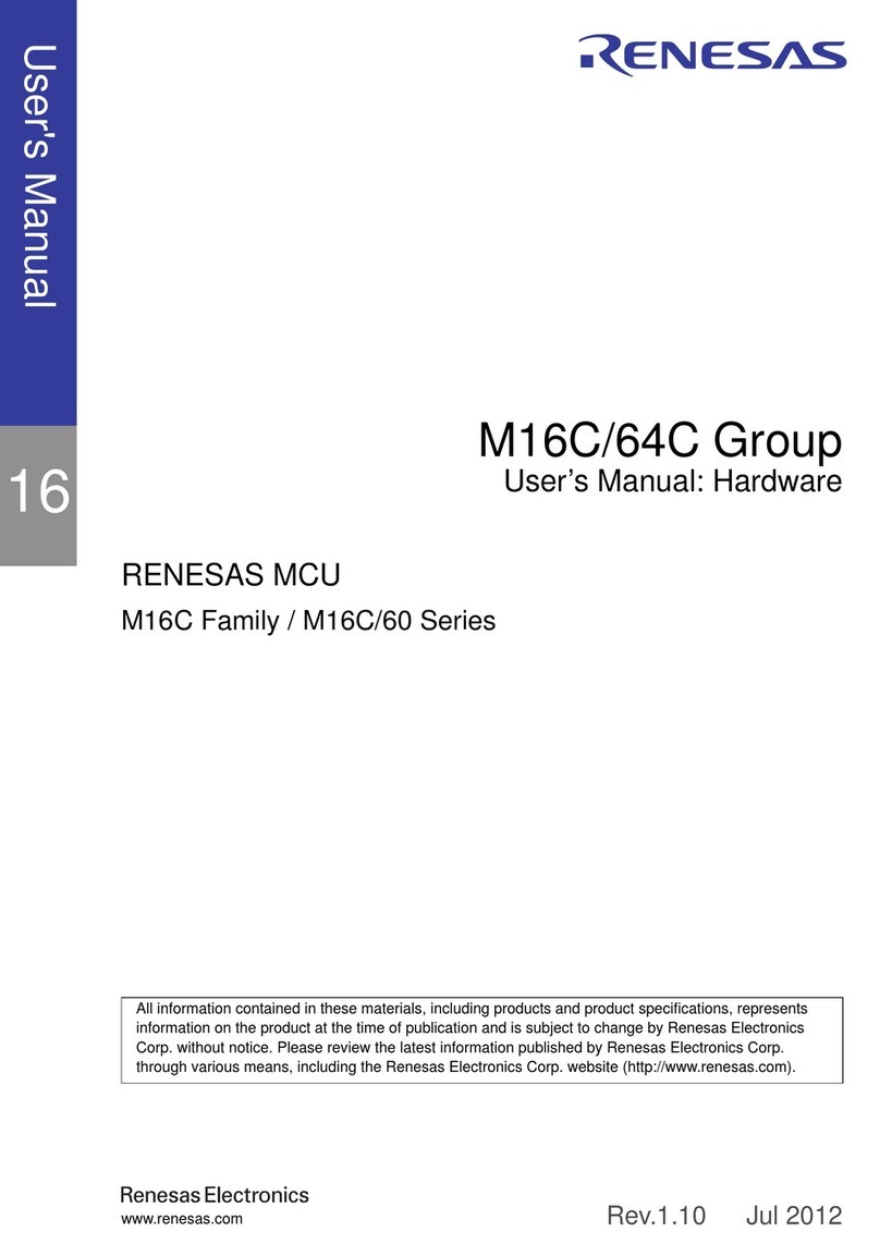 Renesas M16C/64C User manual