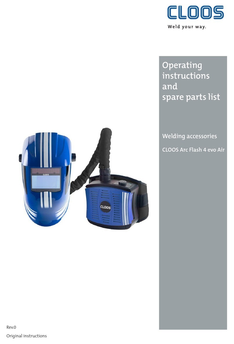 Cloos Arc Flash 4 evo Operating instructions and spare parts list