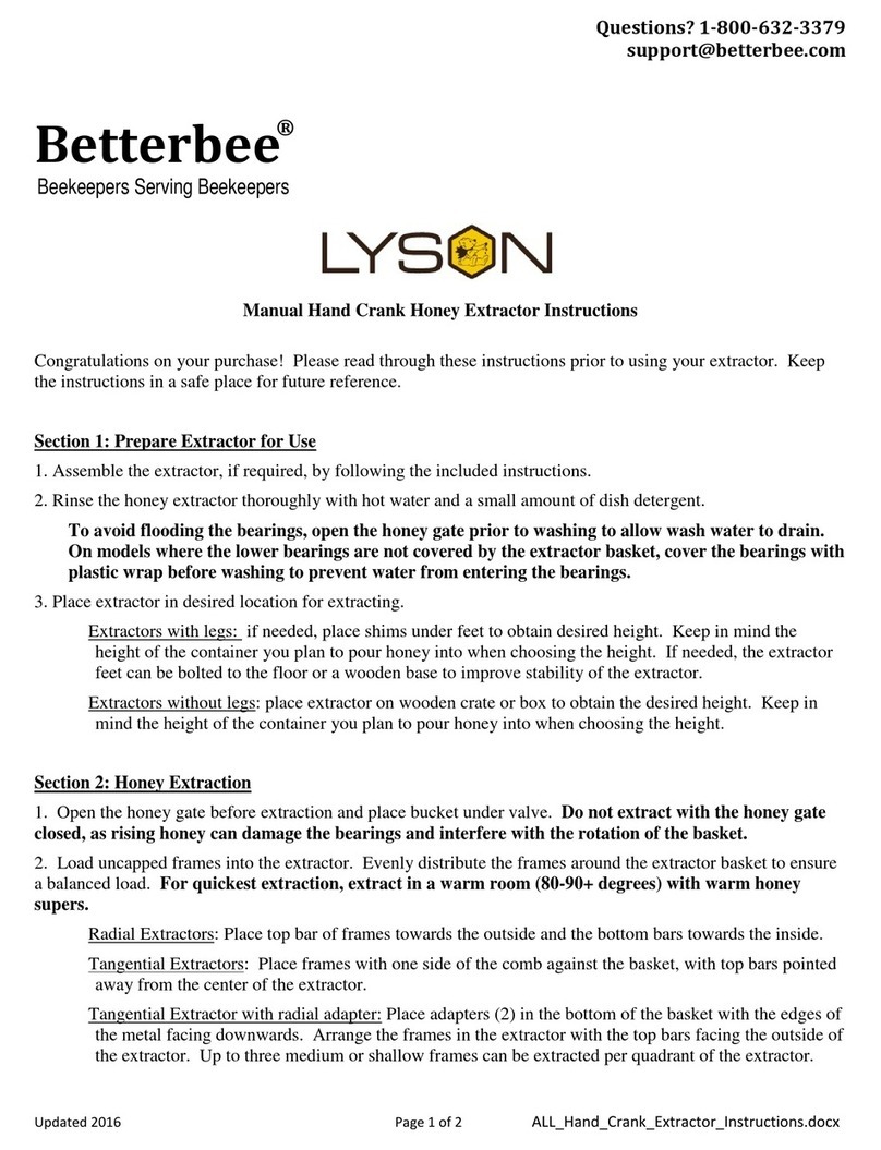Betterbee Lyson instructions