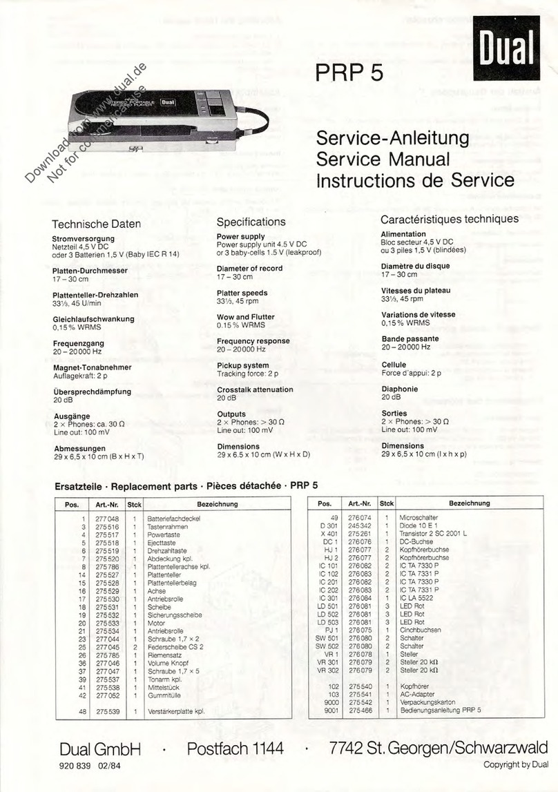 Dual PRP 5 User manual