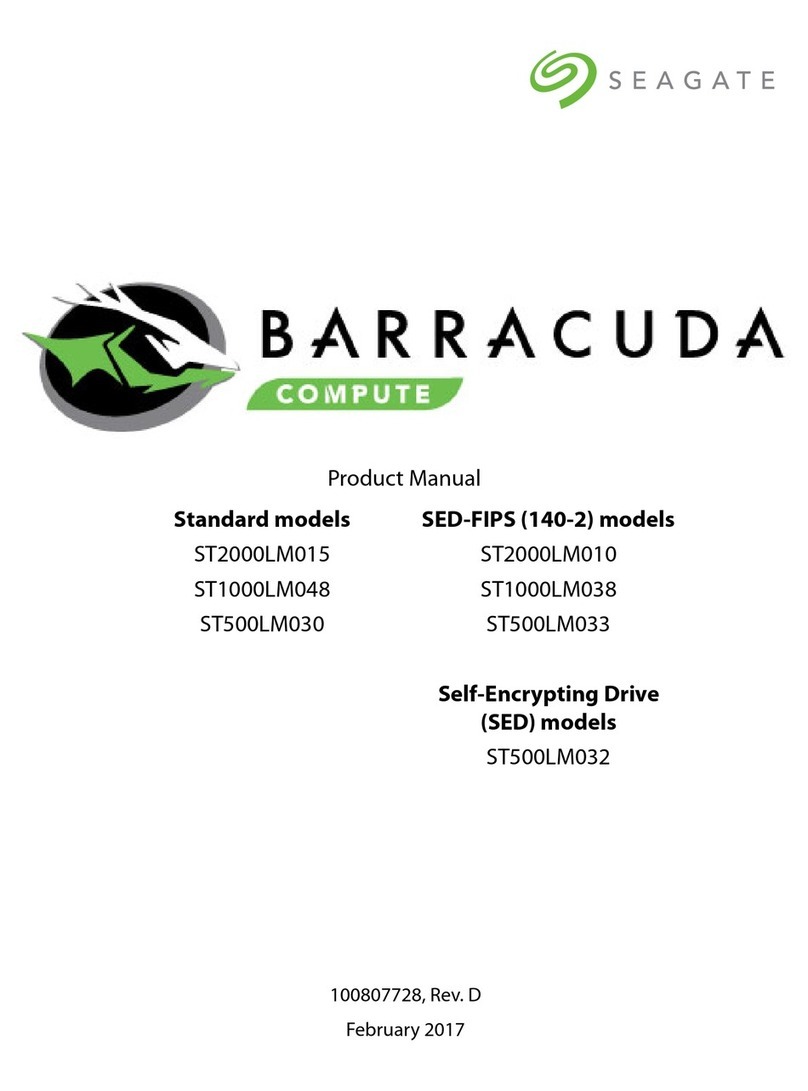 Seagate Technology BARRACUDA ST500LM033 product manual