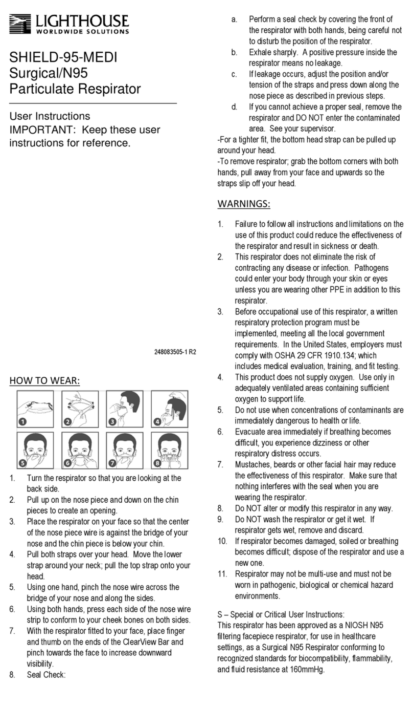 Lighthouse SHIELD-95-MEDI User instructions