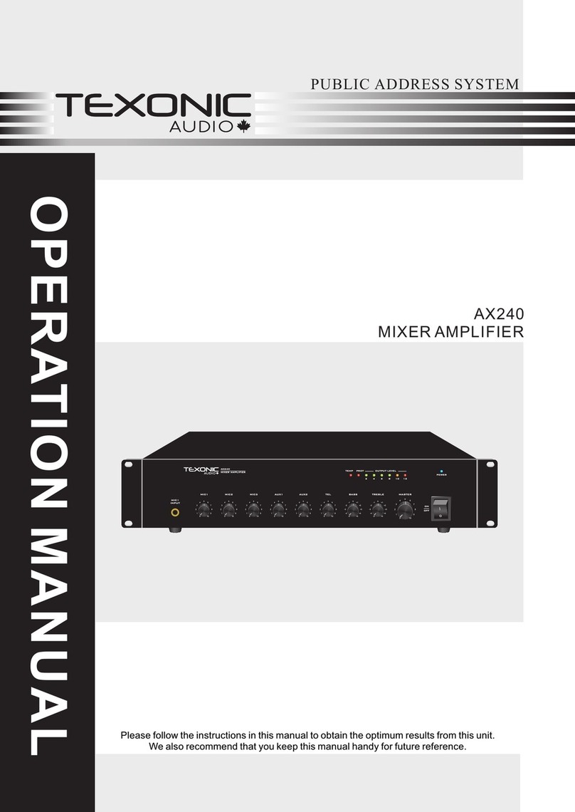 TEXONIC AX240 User manual