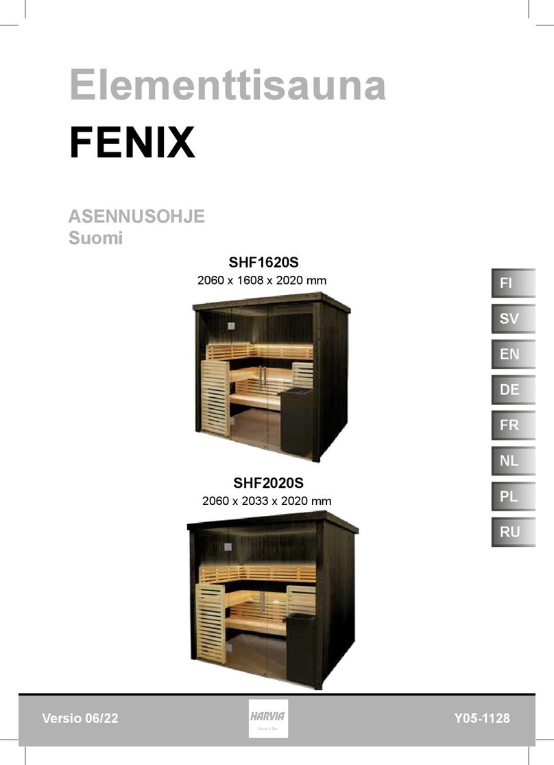 Harvia FENIX SHF1620S Instructions for installation