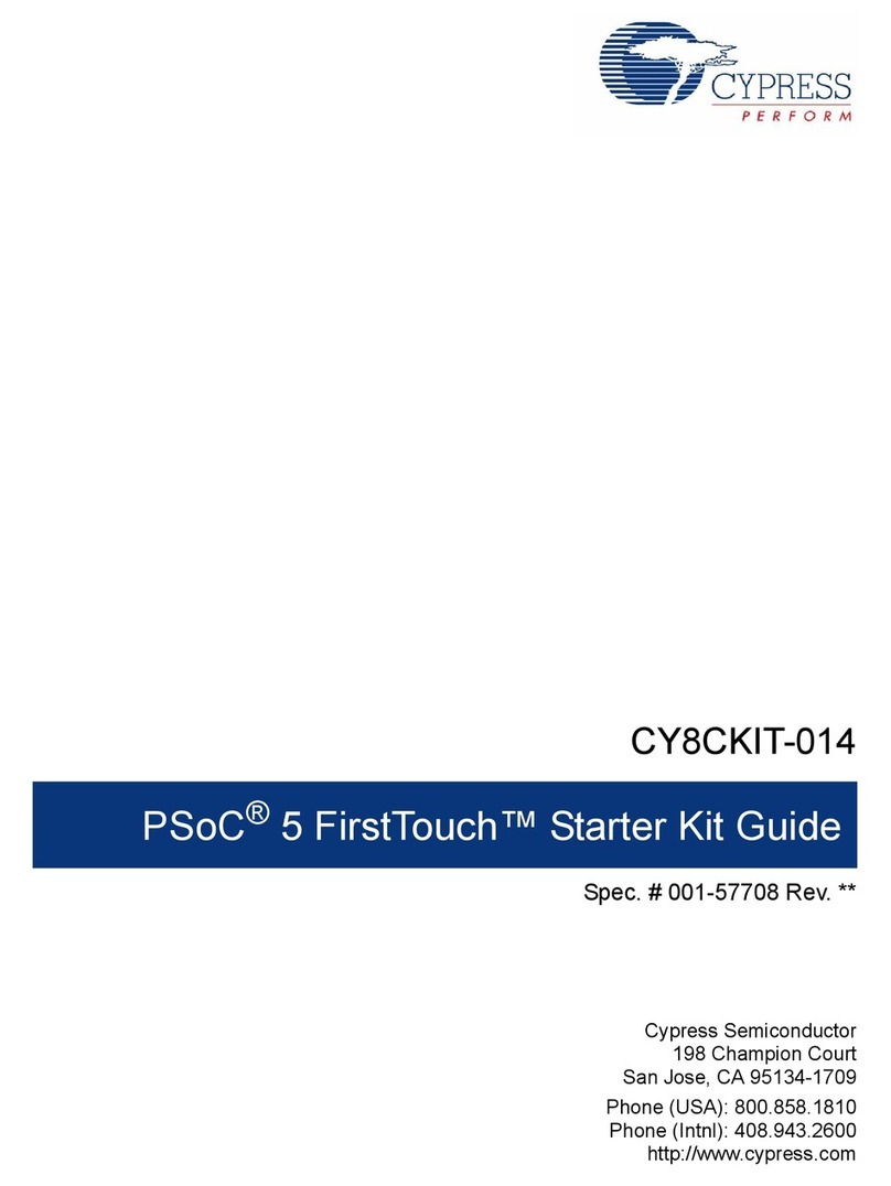 Cypress PSoC 5 FIRSTTOUCH CY8CKIT-014 Guide