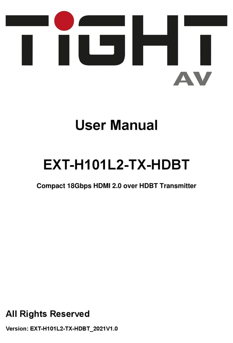 TiGHT AV EXT-H101L2-TX-HDBT user manual