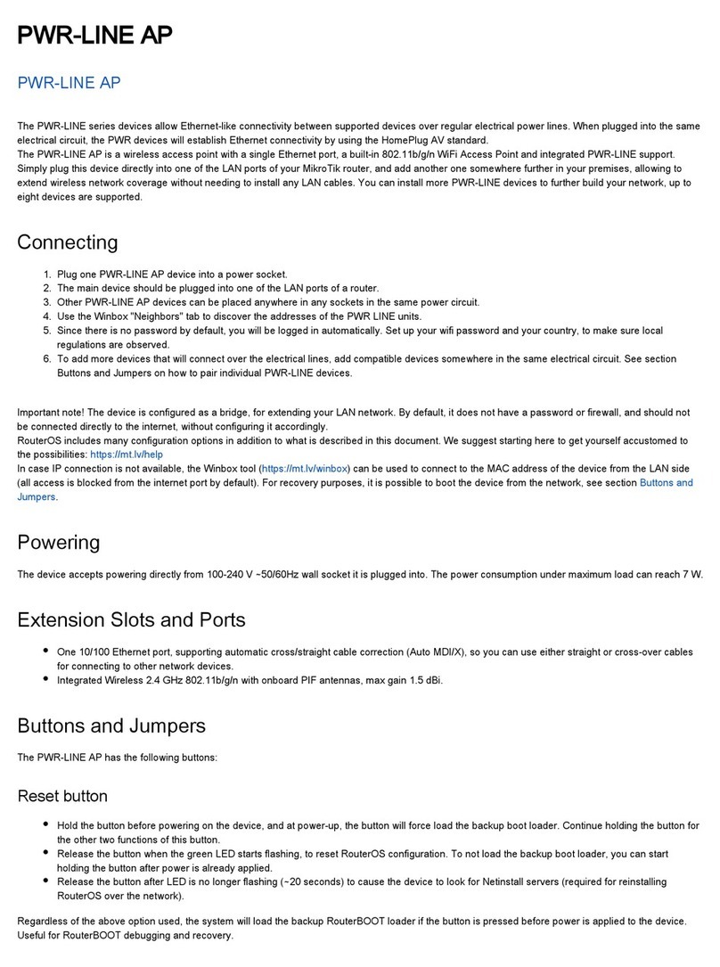 MikroTik PWR-LINE AP quick start guide