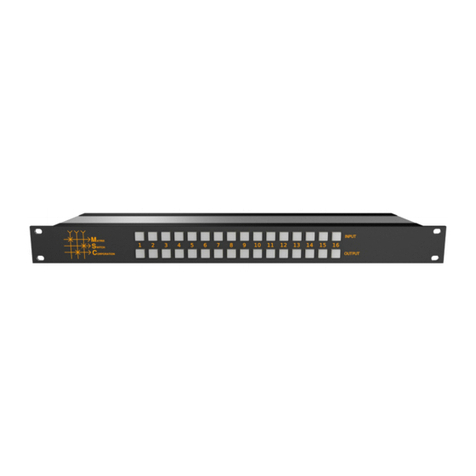 Matrix Switch Corporation MSC-1HD1616L User manual