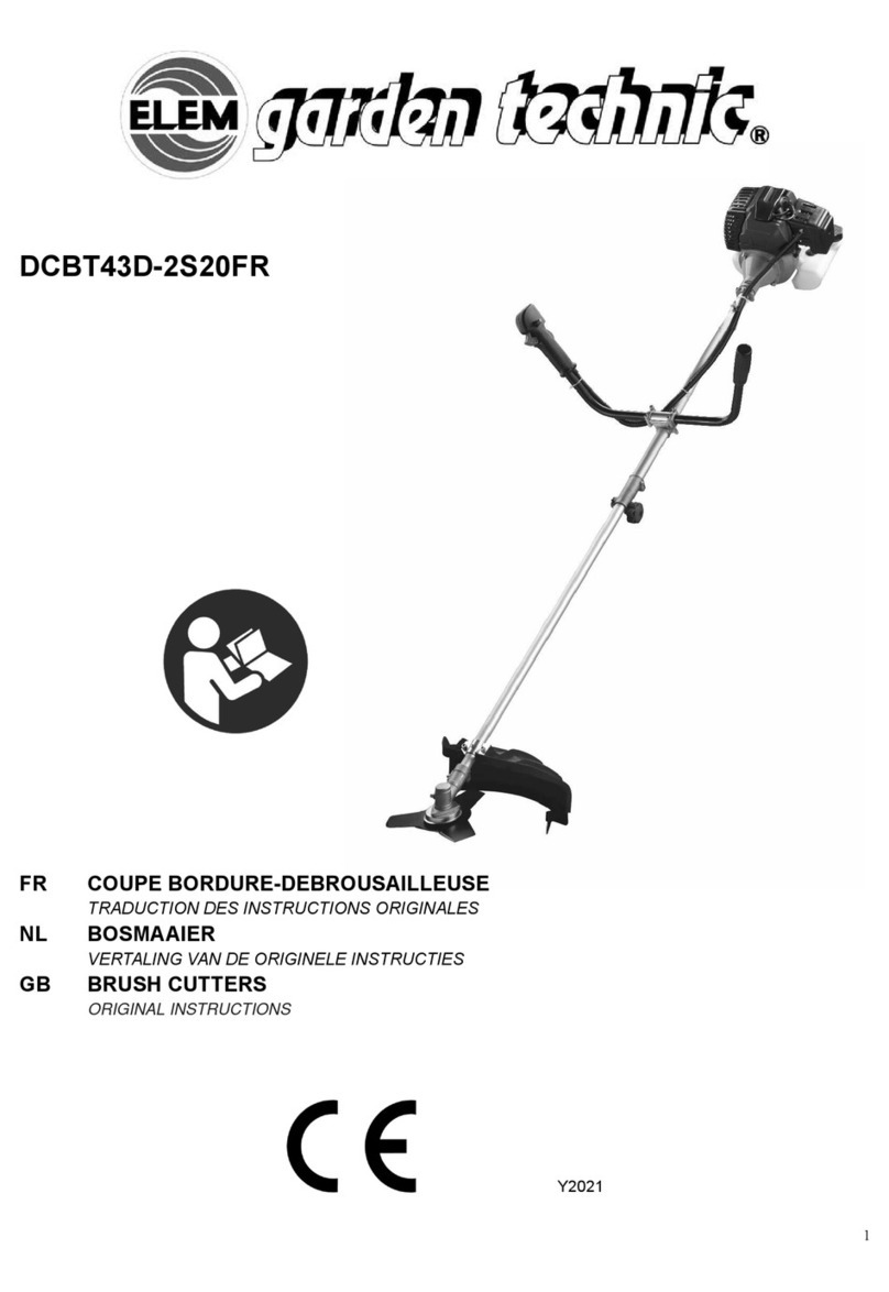 Elem Garden Technic DCBT43D-2S20FR User manual Elem Garden Technic DCBT43D-2S20FR User manual