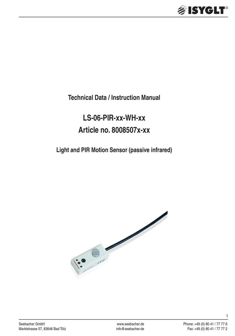 ISYGLT LS-06-PIR-02-WH instruction manual