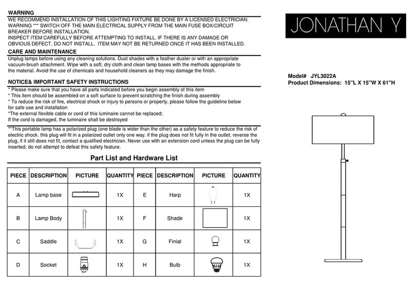 JONATHAN Y JYL3022A User manual
