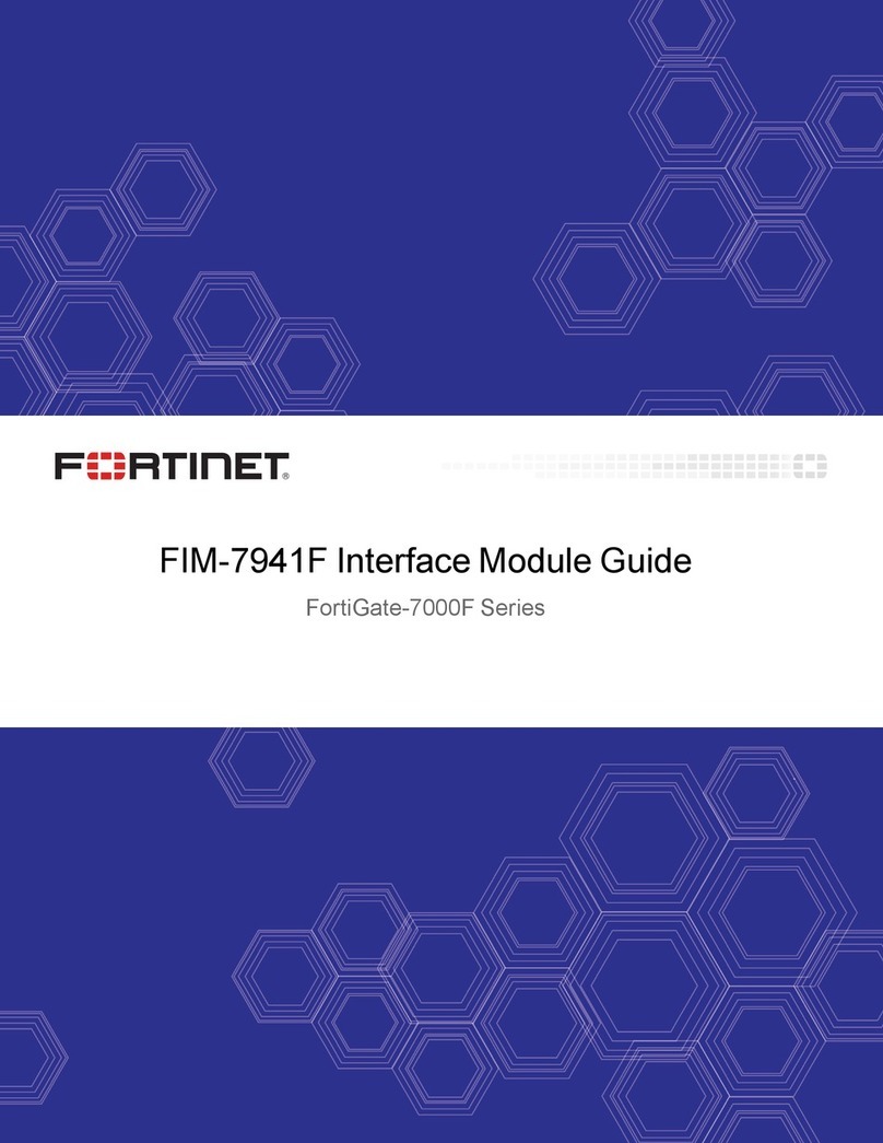 Fortinet FIM-7941F User manual Fortinet FIM-7941F User manual
