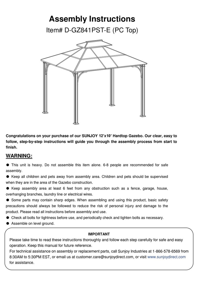 Sunjoy D-GZ841PST-E User manual