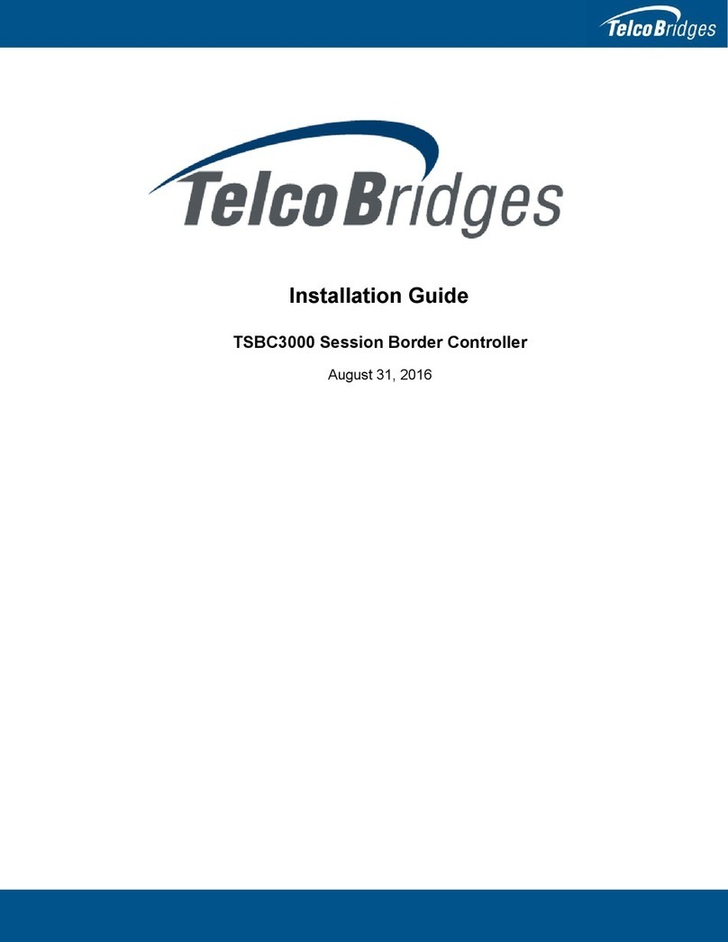 TelcoBridges TSBC3000 installation guide