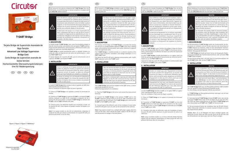 Circutor T-SABT Bridge User manual
