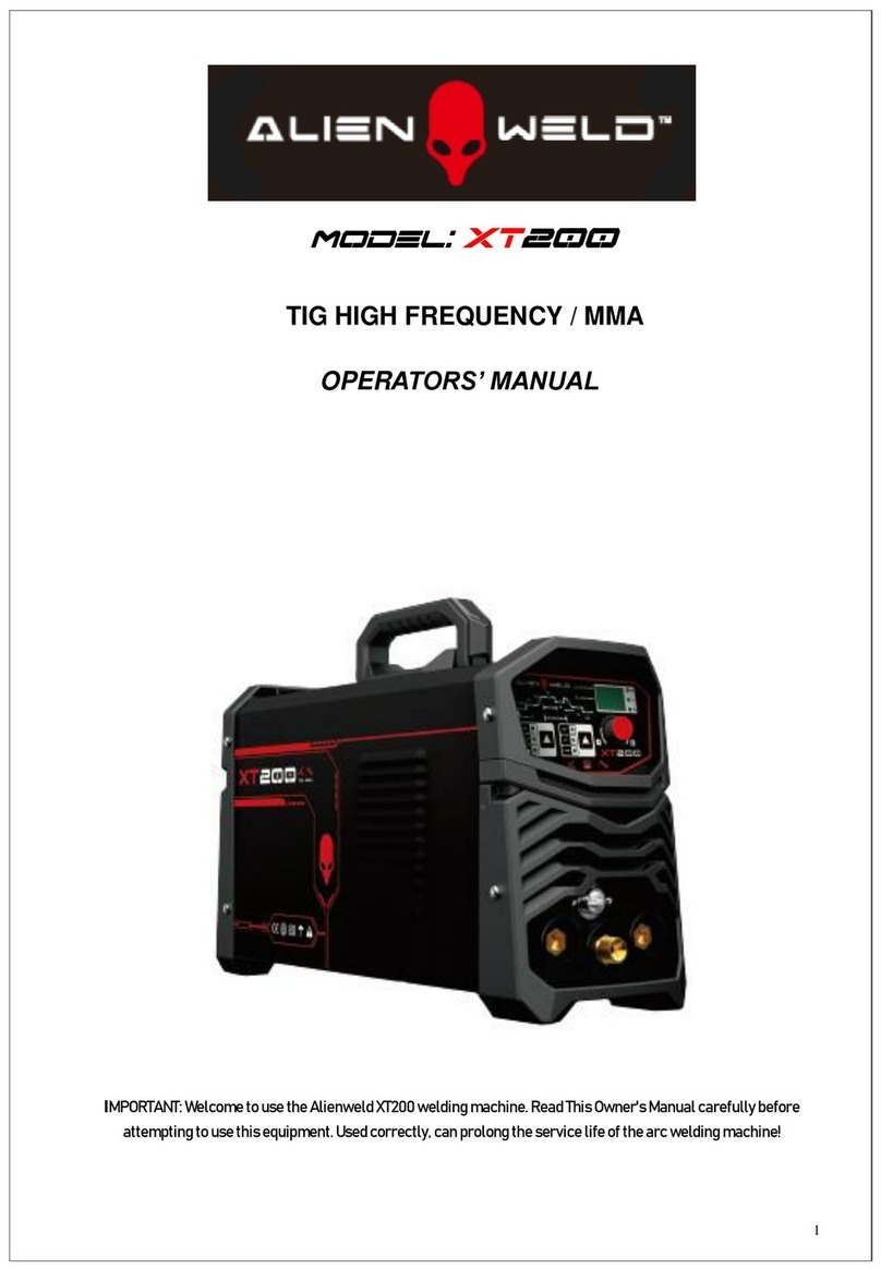 ALIEN WELD XT200 Operator's manual